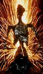 Angel of Purity on fire